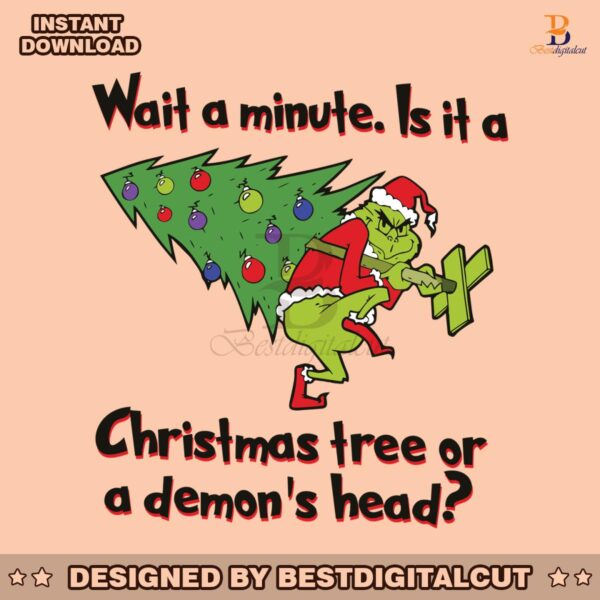 wait-a-minute-is-it-a-christmas-tree-or-a-demonds-head-svg