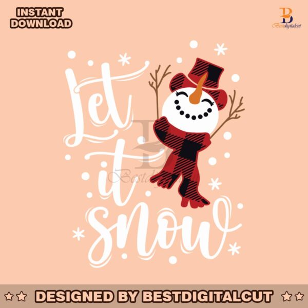 let-it-snow-christmas-snowman-svg-digital-cricut-file