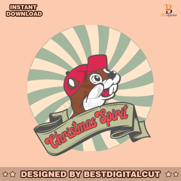 retro-christmas-spirit-cute-beaver-svg