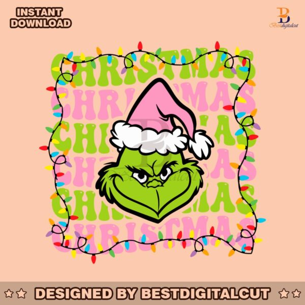 retro-christmas-grinch-face-svg