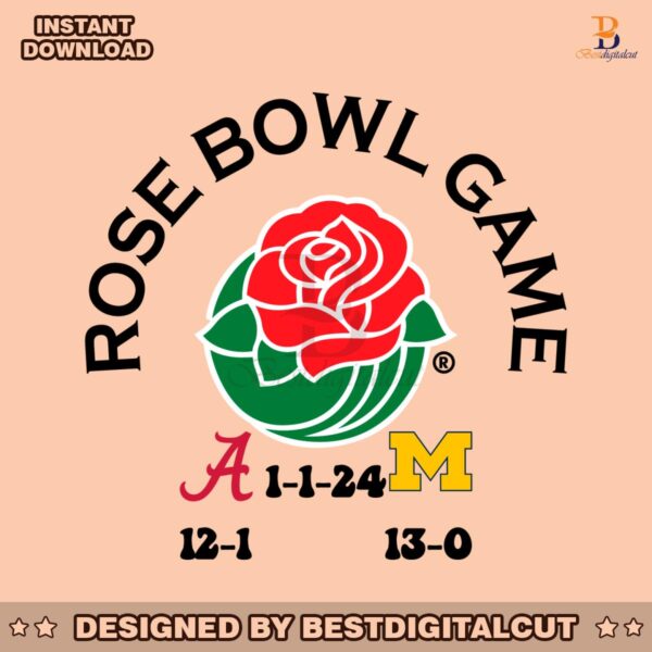 rose-bowl-2024-alabama-vs-michigan-svg