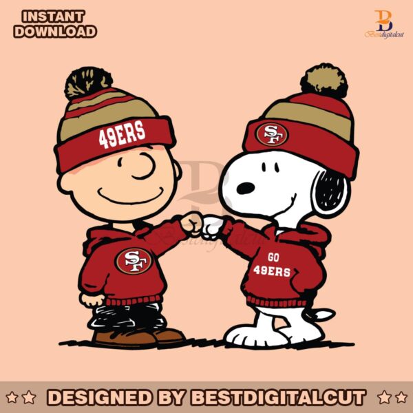 charlie-brown-and-snoopy-san-francisco-football-svg