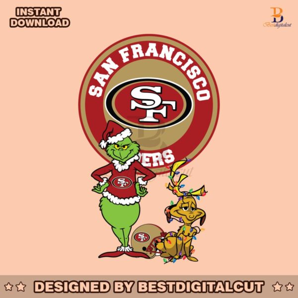 grinch-and-max-san-francisco-49ers-svg-digital-download