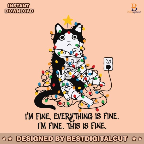 christmas-cat-im-fine-everything-is-fine-svg