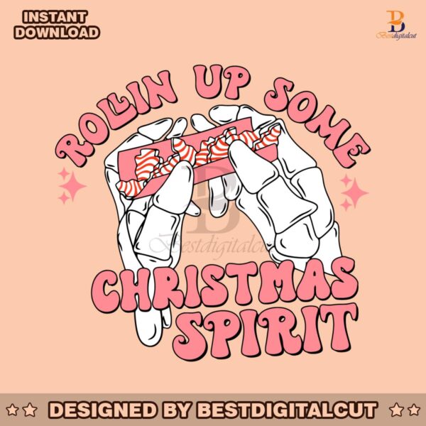 pink-rolling-up-some-christmas-spirit-svg