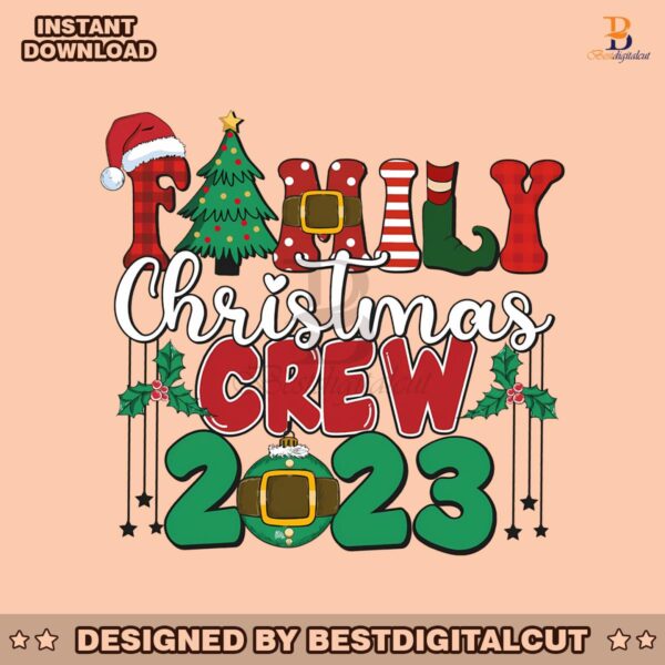 retro-family-christmas-crew-2023-svg