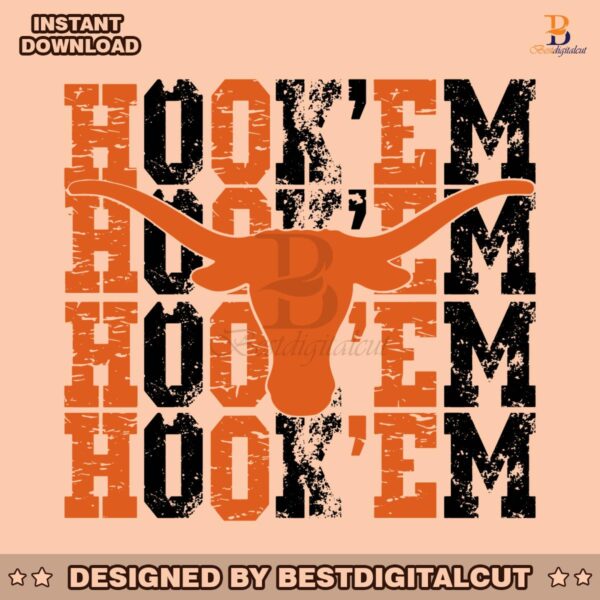 hook-em-texas-longhorn-ncaa-svg-digital-download