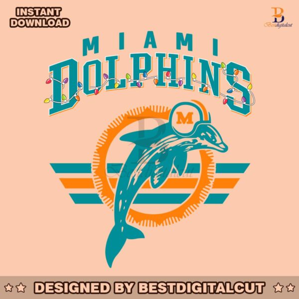 miami-dolphins-christmas-light-svg-digital-download