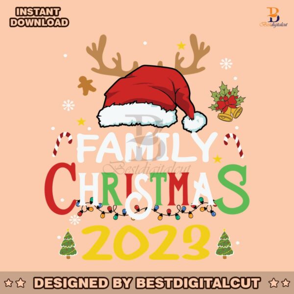 retro-family-christmas-2023-santa-hat-svg