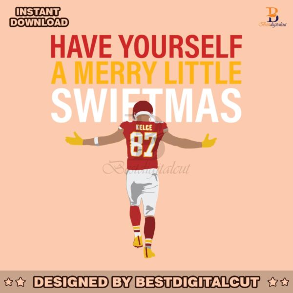 travis-kelce-a-merry-little-swiftmas-svg