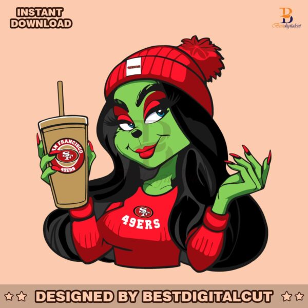 female-grinch-san-francisco-49ers-football-team-svg