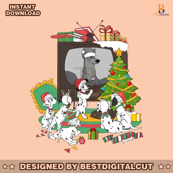 101-dalmatians-watching-tv-christmas-light-png