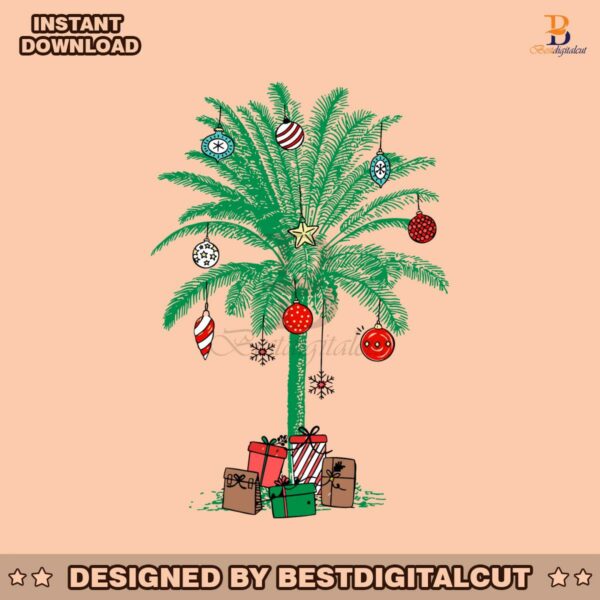 christmas-palm-tree-beach-aloha-svg