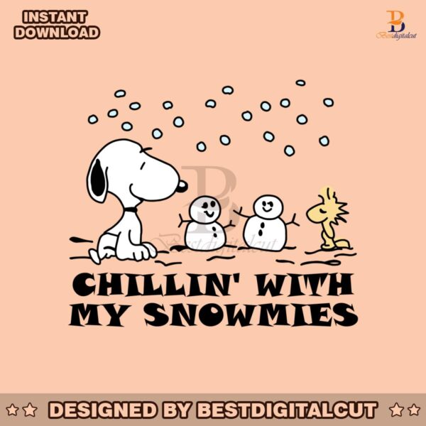 chillin-with-my-snowmies-snoopy-woodstock-svg