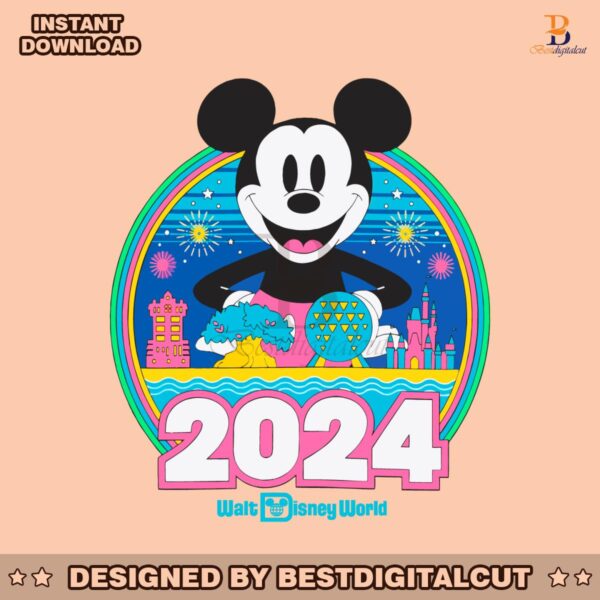 mickey-mouse-walt-disney-world-2024-png