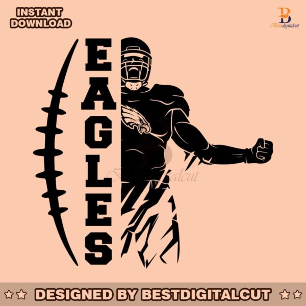 eagles-football-player-svg-digital-download