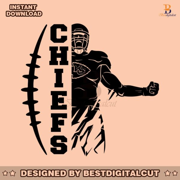 chiefs-football-player-svg-digital-download