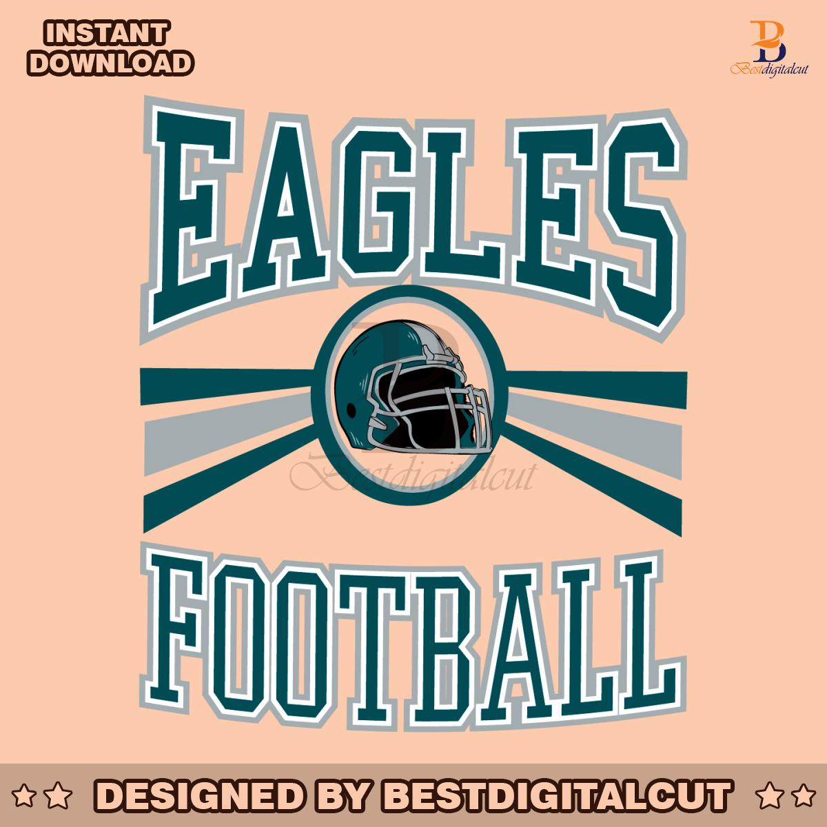 retro-eagles-football-helmet-svg-digital-download