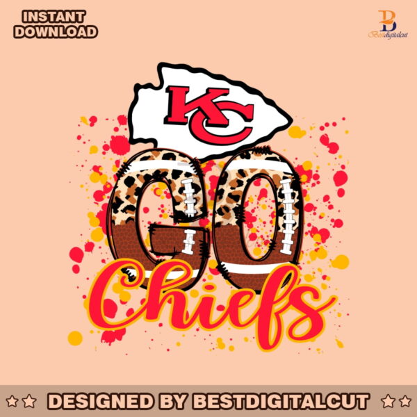 go-chiefs-leopard-pattern-svg-digital-download