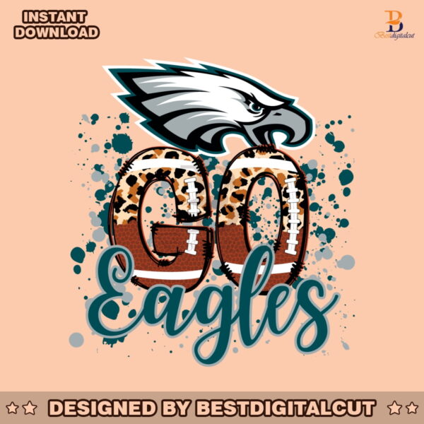 go-eagles-leopard-pattern-svg-digital-download