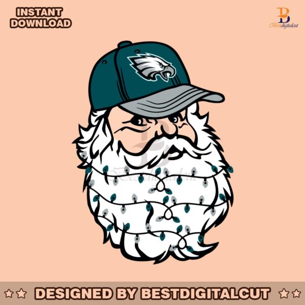 santa-philadelphia-eagles-football-svg