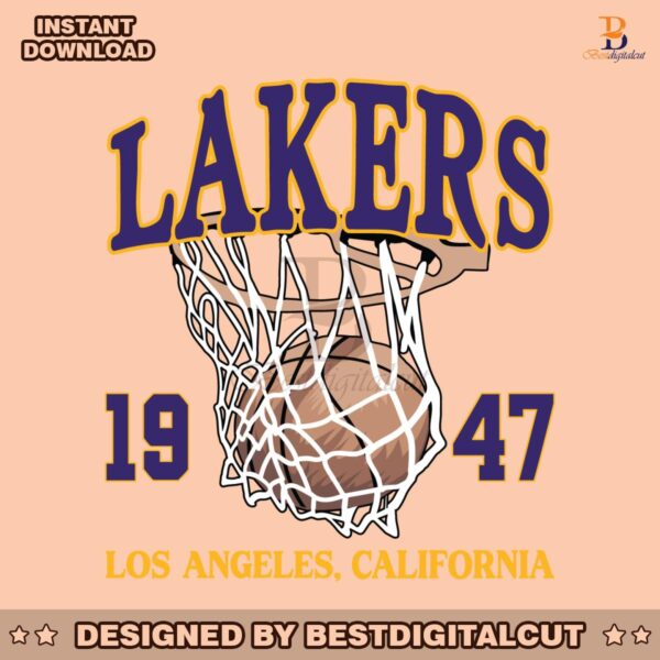 vintage-los-angeles-lakers-1947-basketball-svg-digital-download