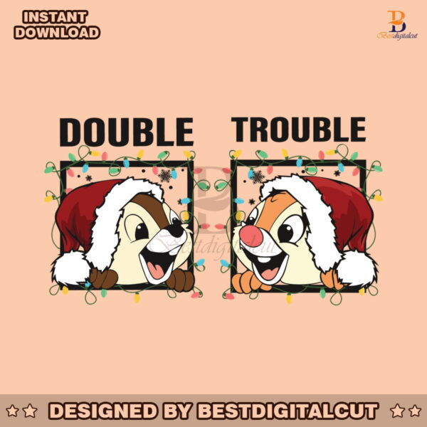 couples-chip-n-dale-double-trouble-christmas-light-svg-file