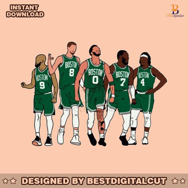 boston-celtic-basketball-players-svg