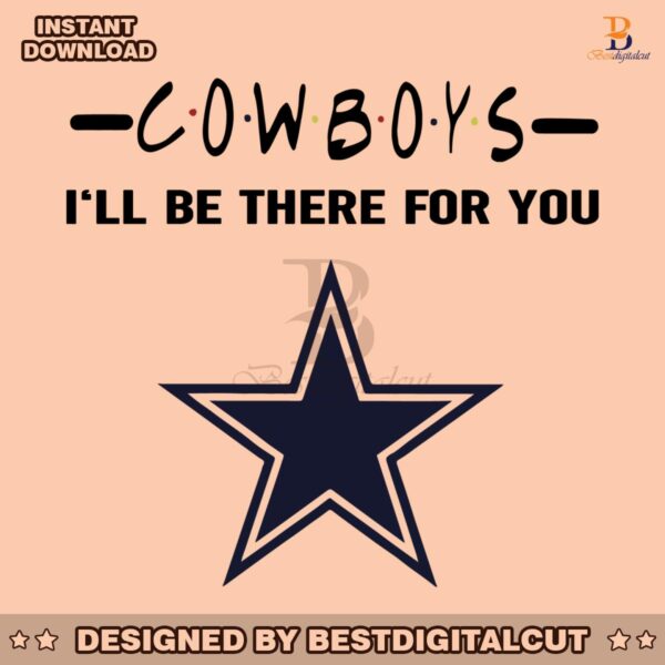 dallas-cowboys-nfl-i-will-be-there-for-you-logo-svg