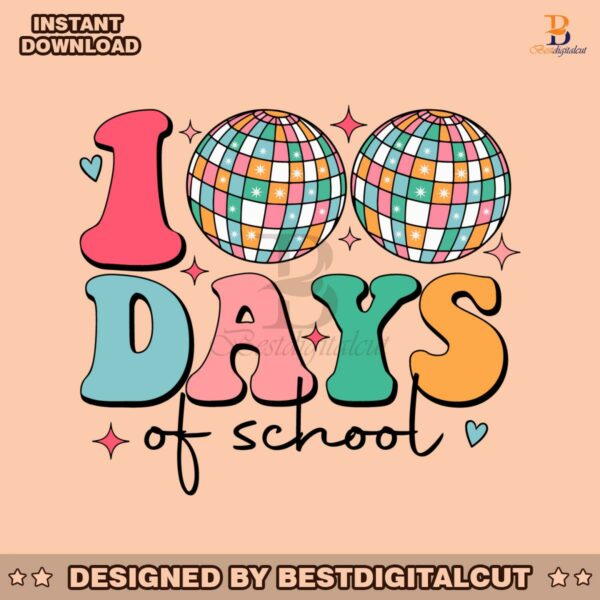 disco-ball-100-days-of-school-svg