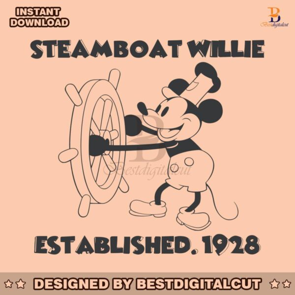 steamboat-willie-established-1928-svg