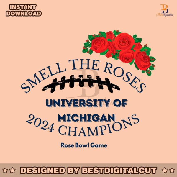 smell-the-roses-university-of-michigan-champions-svg