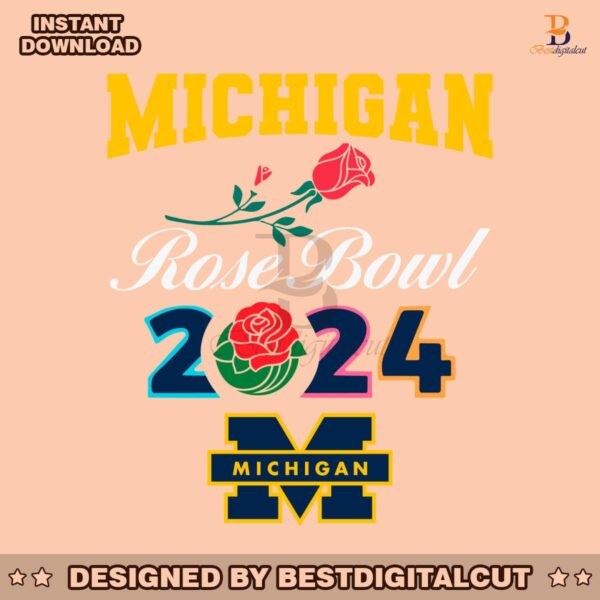 michigan-rose-bowl-2024-football-svg-digital-download