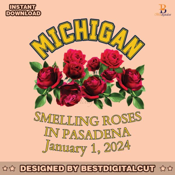 michigan-wolverines-smelling-roses-in-pasadena-png