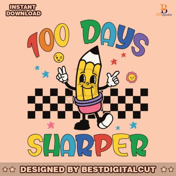 100-days-sharper-cute-pencil-svg