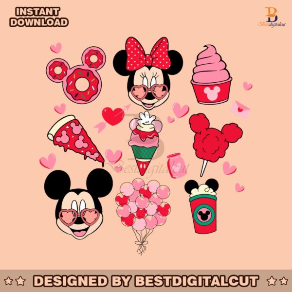 valentine-mickey-and-friends-snacks-png