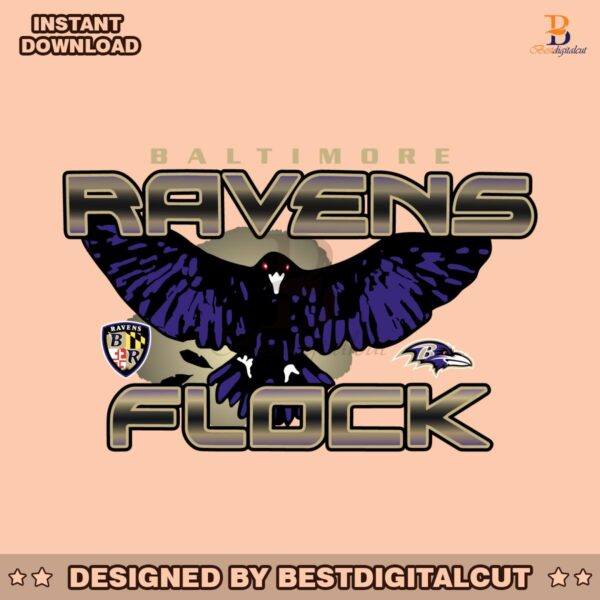 baltimore-ravens-flock-svg-digital-download