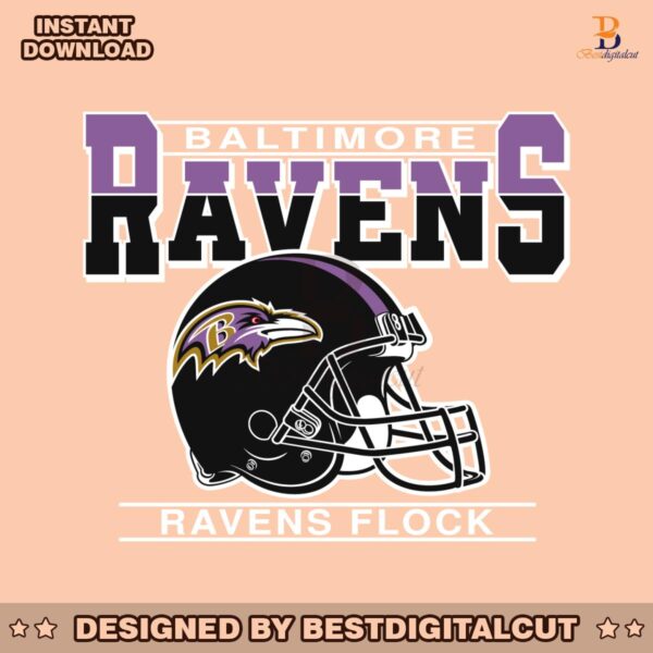 baltimore-ravens-flock-helmet-svg-digital-download