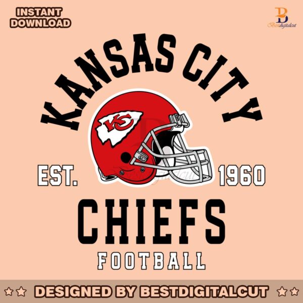 kansas-city-chiefs-football-helmet-svg-digital-download