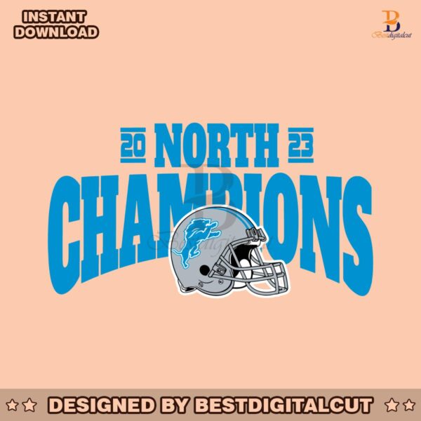 north-champions-2023-helmet-detroit-lions-svg