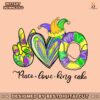 peace-love-king-cake-mardi-gras-png