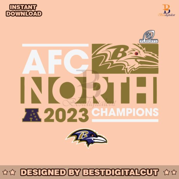 baltimore-ravens-2023-afc-north-division-champions-svg