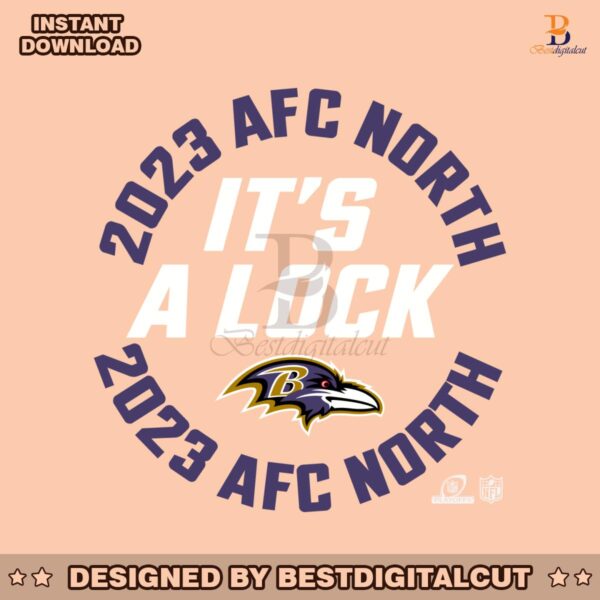 ravens-nike-its-a-lock-2023-afc-north-champions-svg