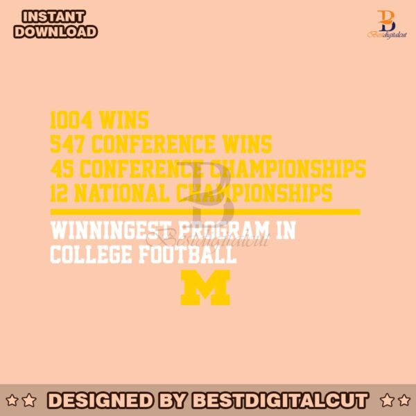 winningest-program-national-champions-michigan-football-svg