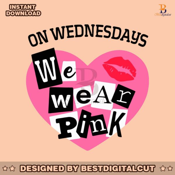 on-wednesday-we-wear-pink-breast-cancer-svg