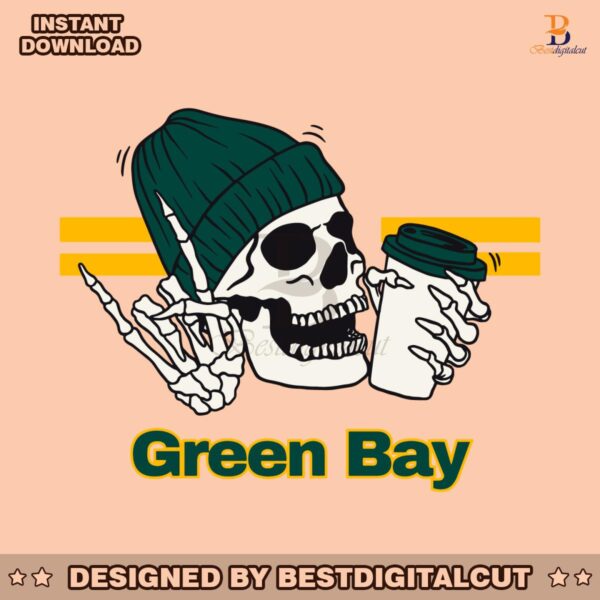 skeleton-green-bay-packers-football-svg