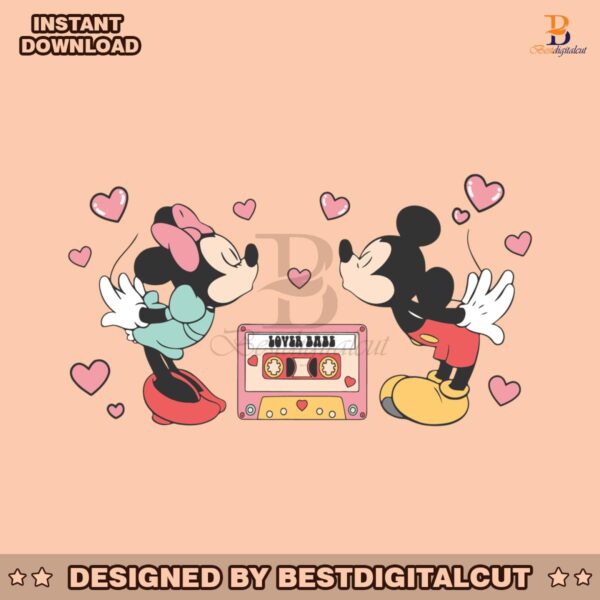 love-babe-cassette-minnie-mickey-svg