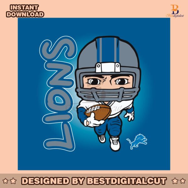 detroit-lions-chibi-player-football-svg