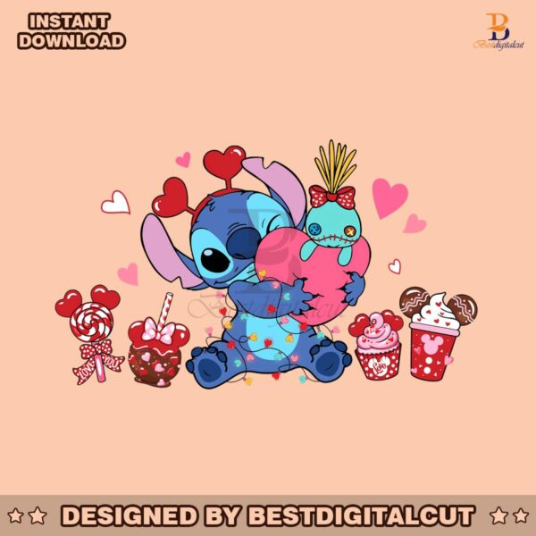 stitch-valentine-snack-coffee-png