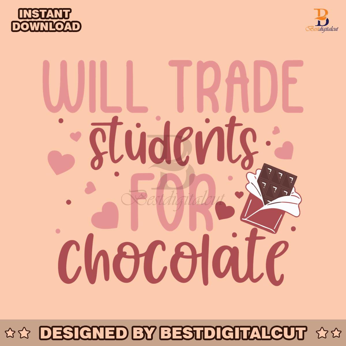 will-trade-students-for-chocolate-svg